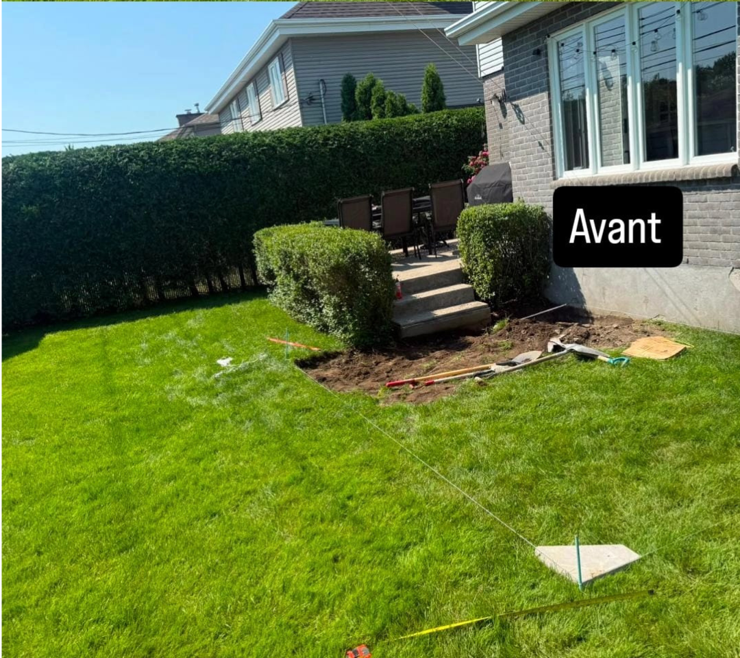 Terrain avant les travaux