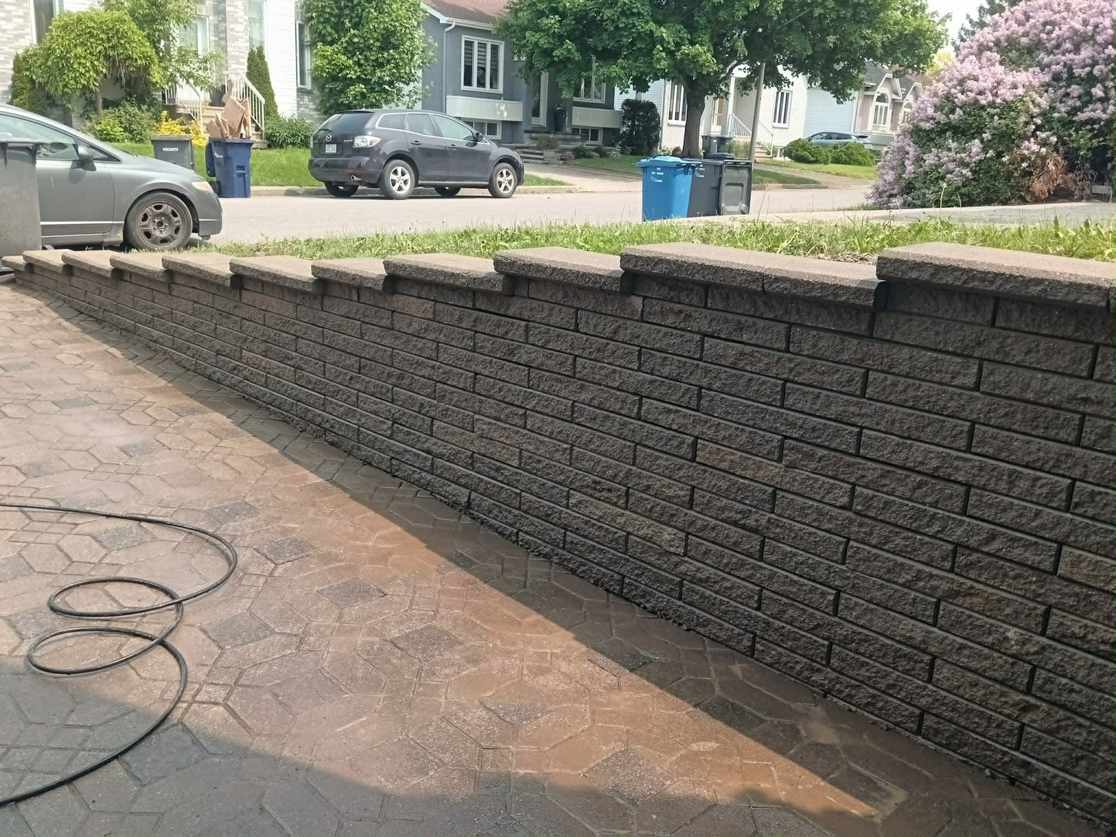 Mur de soutènement en blocs
