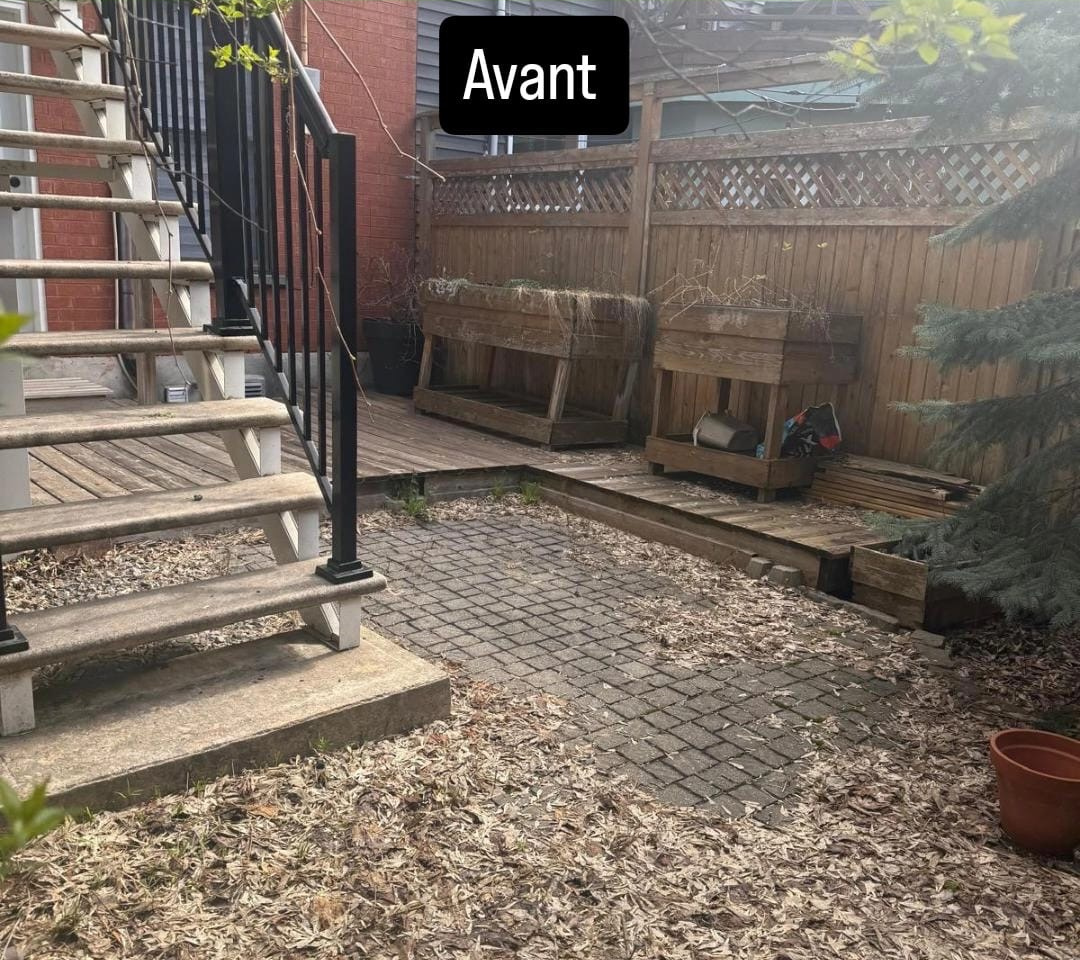 Terrain avant les travaux