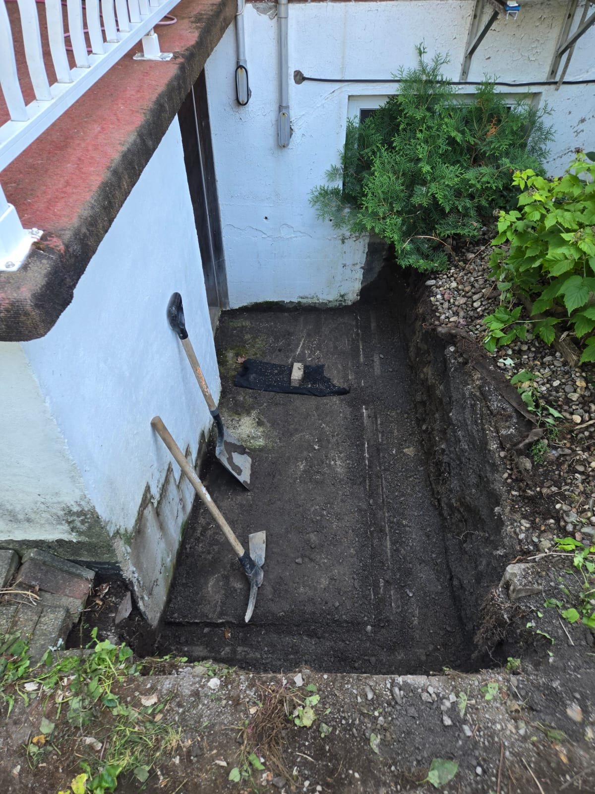 Terrain avant les travaux