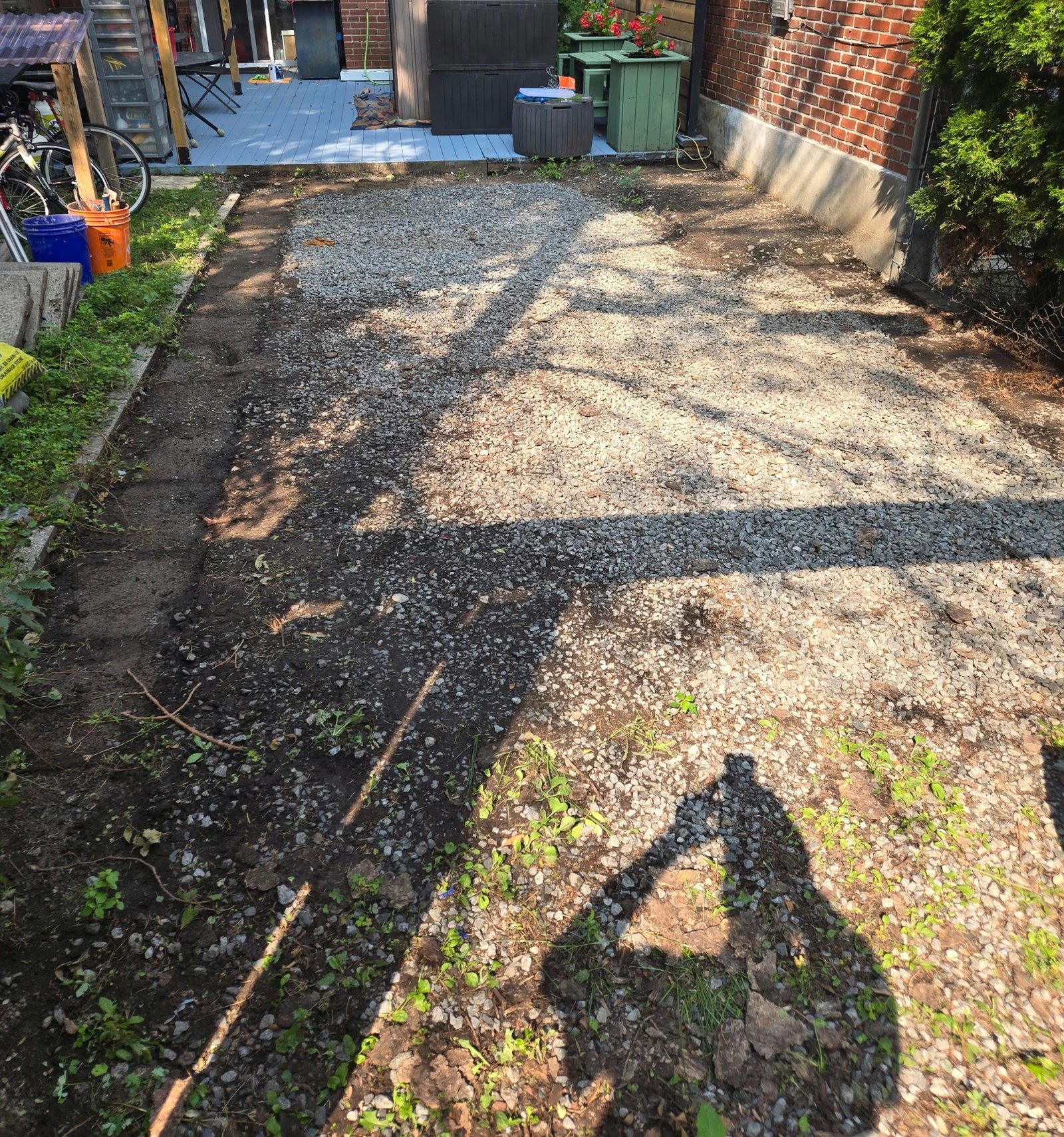 Terrain avant les travaux